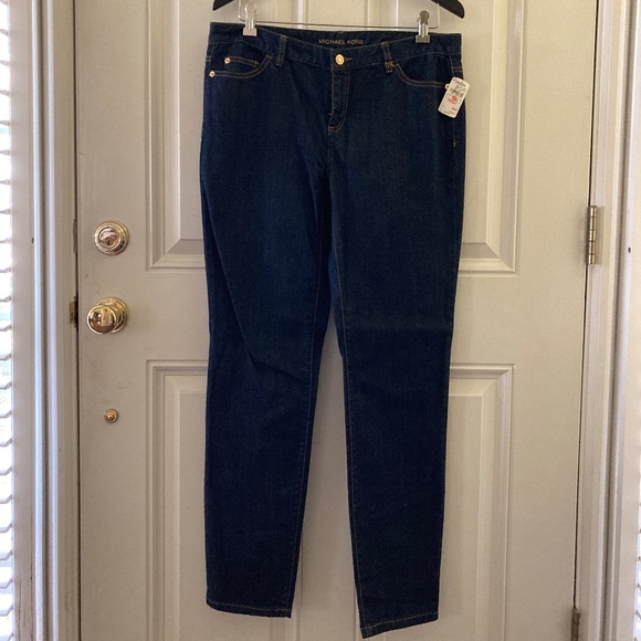 Michael Kors Women's Straight Leg Jeans/Size 10/Back Pocket Beaded Detail/NWT! - Picture 1 of 5